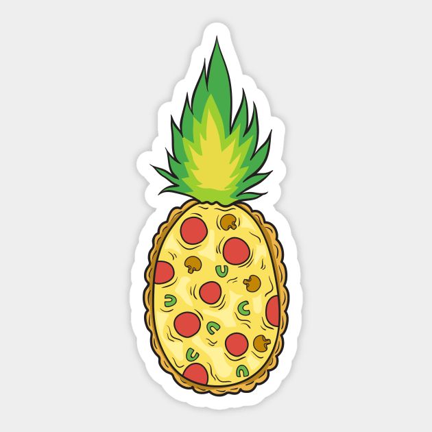 Pineapple Pizza Parody Sticker by K3rst